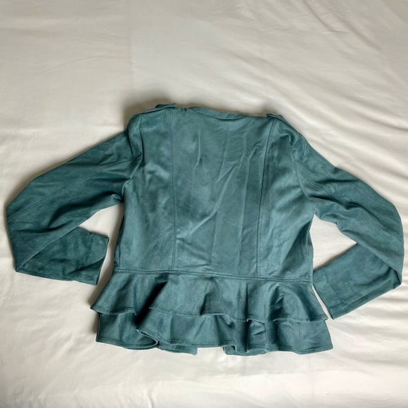 Gianni Bini faux suede Moto jacket - Picture 6 of 7